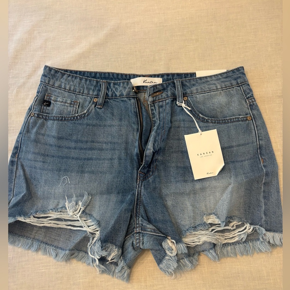 NWT Kancan Blue Jean Cutoff Shorts size XL